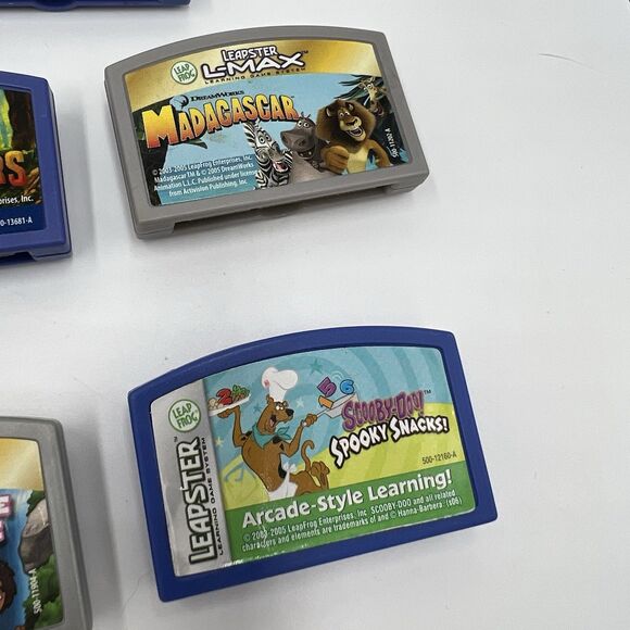 Lot 6 Leapfrog Game Cartridges Leapster penguins of Madagascar Dora, Scooby Doo - Picture 5 of 9